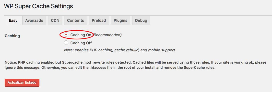 caching-on-wp-super-cache